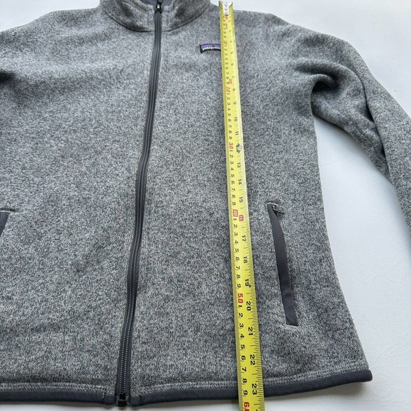 Patagonia Fleece Jacket Long Sleeve Zip Up Gray XXL Fits Like L Polyester - Picture 12 of 13